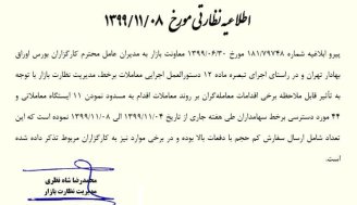 ناظر بازار وارد شد!