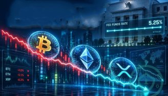 افت بیت کوین، اتریوم و ریپل با وجود ثبات نرخ بهره