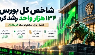 رشد 134 هزار واحدی بورس