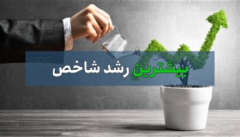 بیشترین رشد شاخص