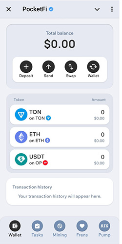بخش کیف پول ایردراپ پاکت فای