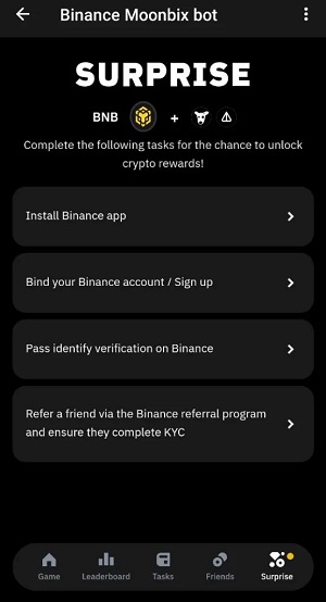تب دوستان در بازی مونبیکس