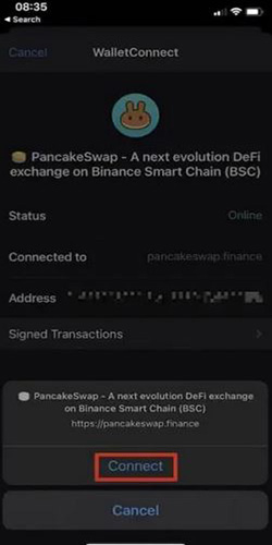 اتصال به پنکیک سواپ