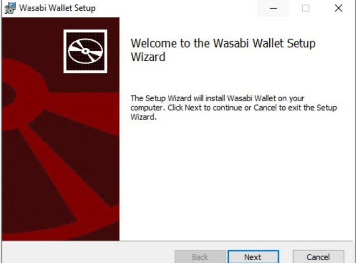 نصب wasabi wallet