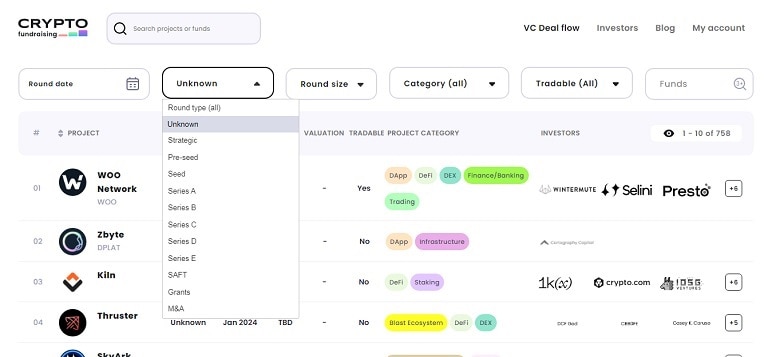 روش جستجو در سایت CryptoFundraising