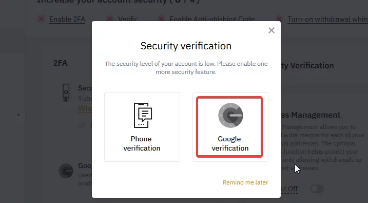 فعالسازی Google Verification